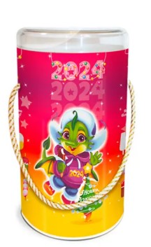 Подарунковий набір № 1 СВІТ ТРЕЙДЕР "Дракончик Кузя" 250 г тубус